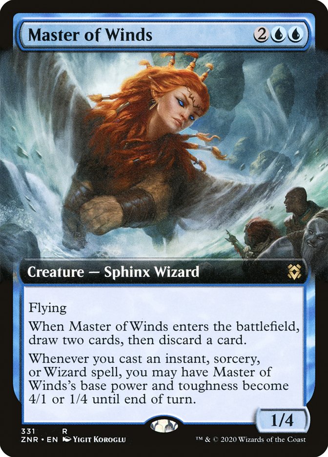 Master of Winds (Extended Art) [Zendikar Rising] | GrognardGamesBatavia