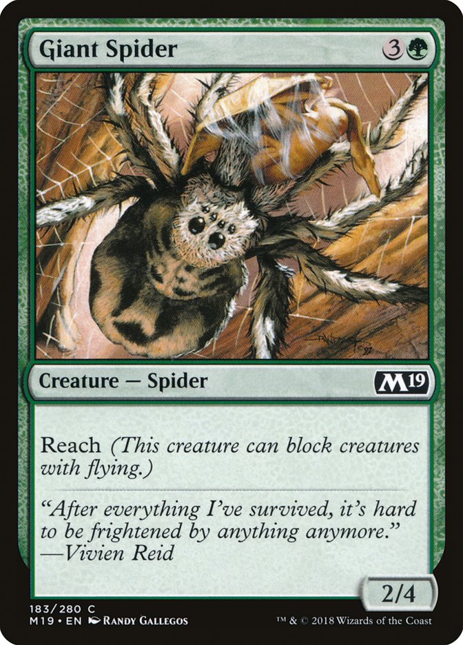 Giant Spider [Core Set 2019] | GrognardGamesBatavia