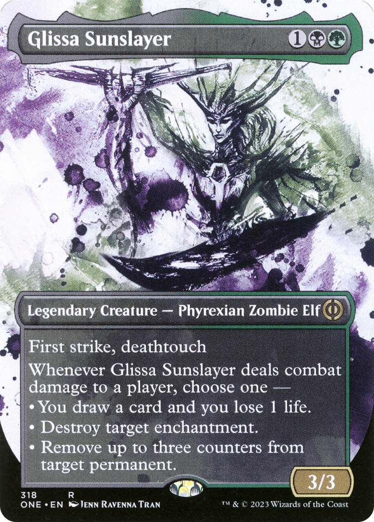 Glissa Sunslayer (Borderless Ichor) [Phyrexia: All Will Be One] | GrognardGamesBatavia