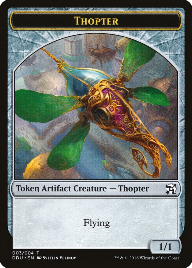 Thopter Token (003/004) [Duel Decks: Elves vs. Inventors Tokens] | GrognardGamesBatavia