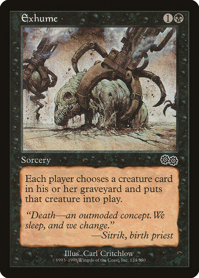 Exhume [Urza's Saga] | GrognardGamesBatavia