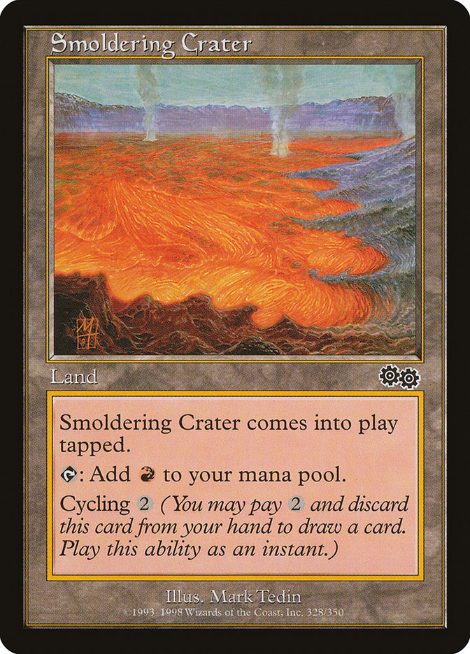 Smoldering Crater [Urza's Saga] | GrognardGamesBatavia