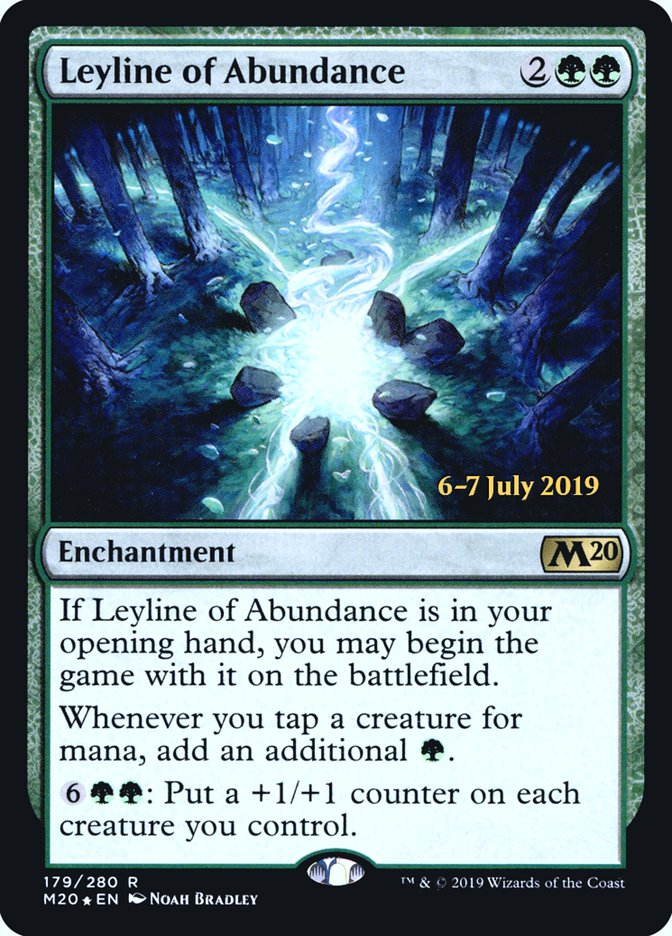 Leyline of Abundance [Core Set 2020 Prerelease Promos] | GrognardGamesBatavia