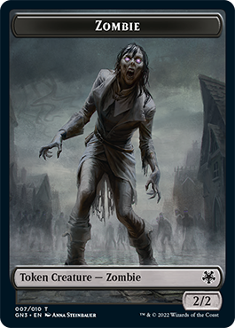 Zombie // Human Soldier Double-Sided Token [Game Night: Free-for-All Tokens] | GrognardGamesBatavia