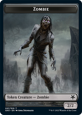 Zombie // Treasure Double-Sided Token [Game Night: Free-for-All Tokens] | GrognardGamesBatavia