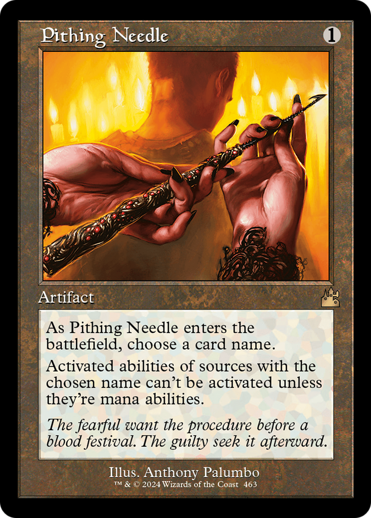 Pithing Needle (Retro Frame) [Ravnica Remastered] | GrognardGamesBatavia