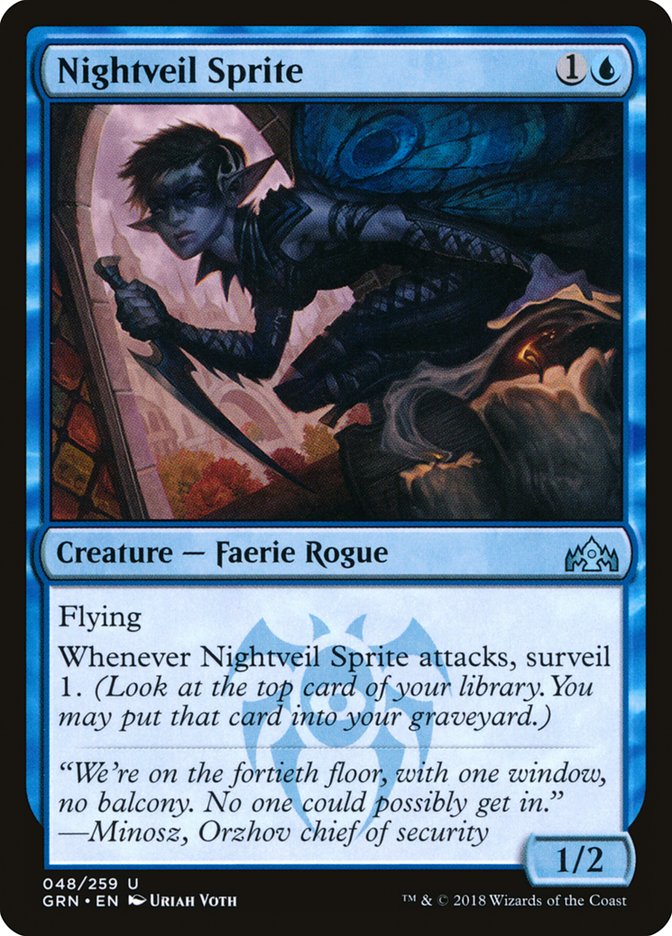 Nightveil Sprite [Guilds of Ravnica] | GrognardGamesBatavia