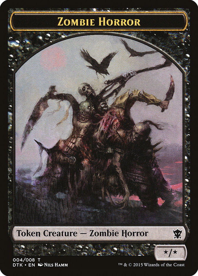 Zombie Horror Token [Dragons of Tarkir Tokens] | GrognardGamesBatavia