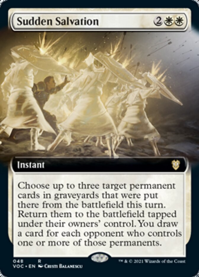 Sudden Salvation (Extended Art) [Innistrad: Crimson Vow Commander] | GrognardGamesBatavia