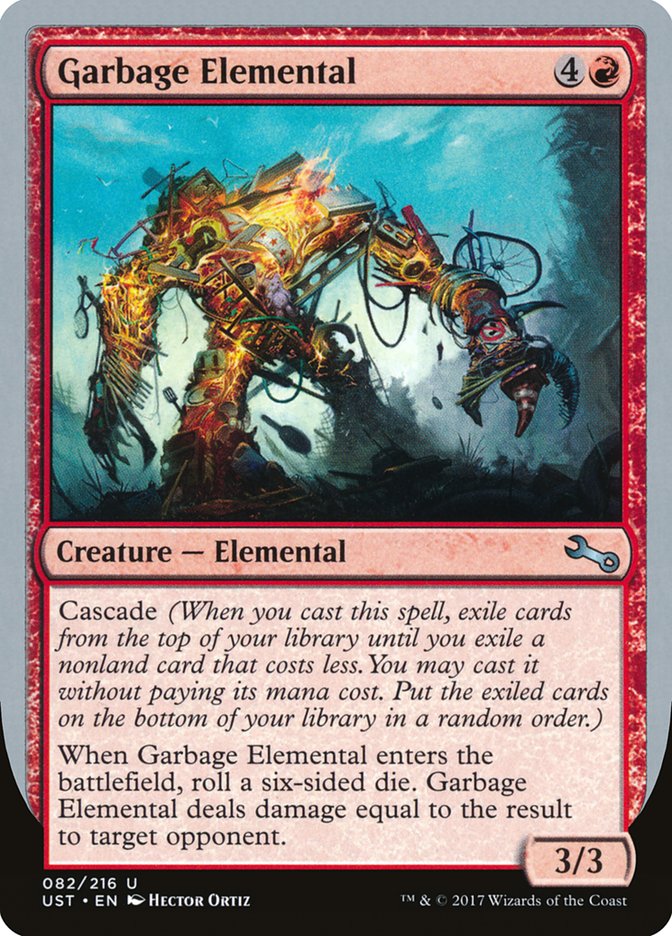 Garbage Elemental (3/3 Creature) [Unstable] | GrognardGamesBatavia