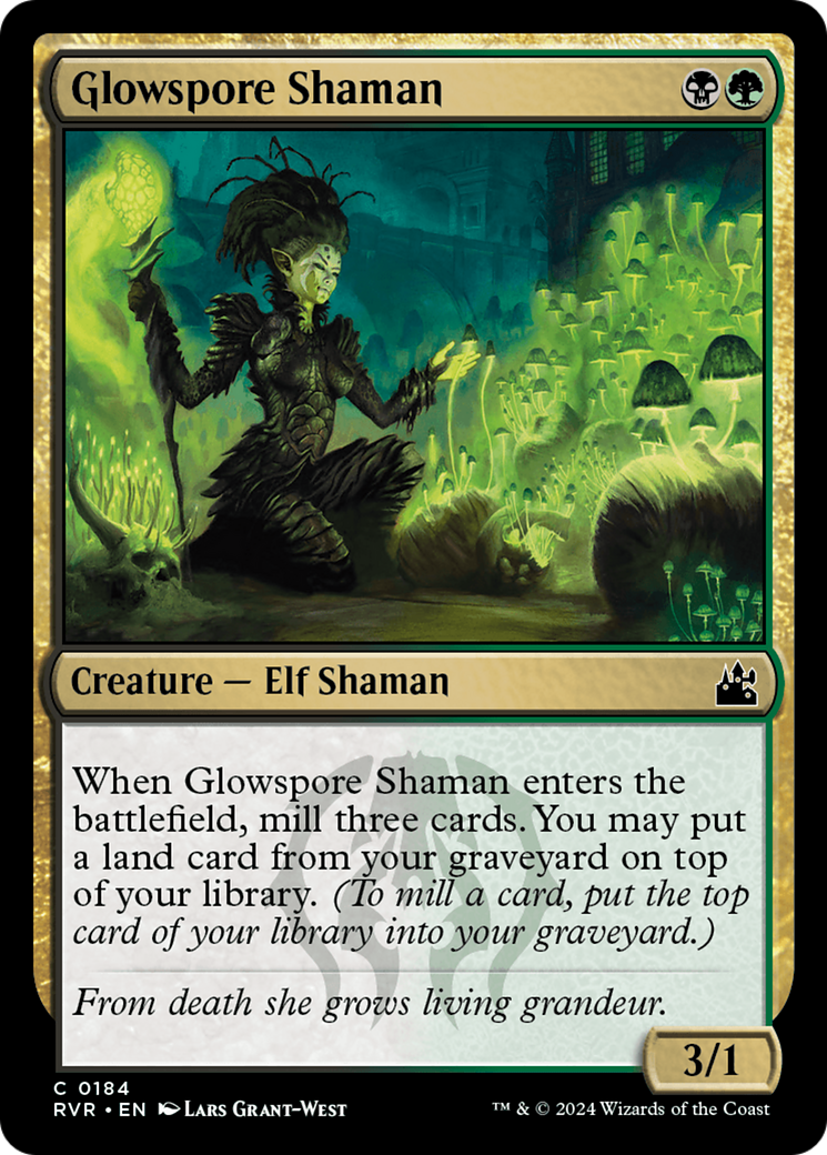 Glowspore Shaman [Ravnica Remastered] | GrognardGamesBatavia