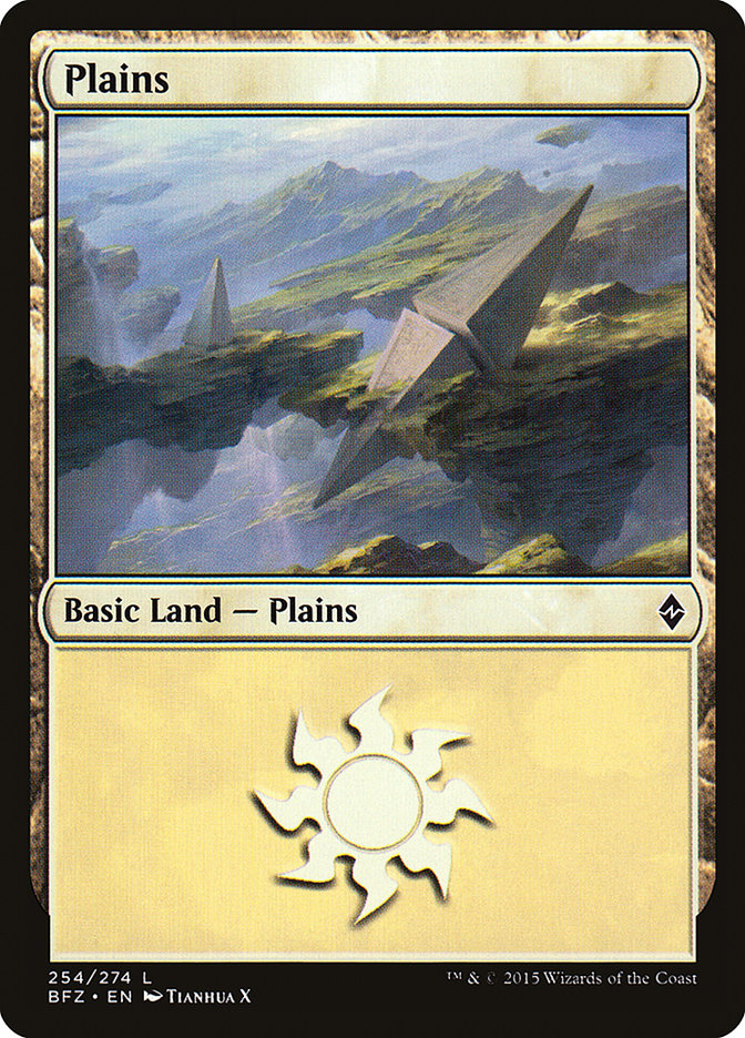 Plains (254a) [Battle for Zendikar] | GrognardGamesBatavia