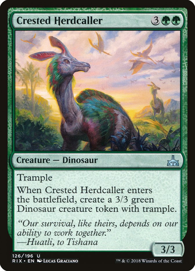 Crested Herdcaller [Rivals of Ixalan] | GrognardGamesBatavia