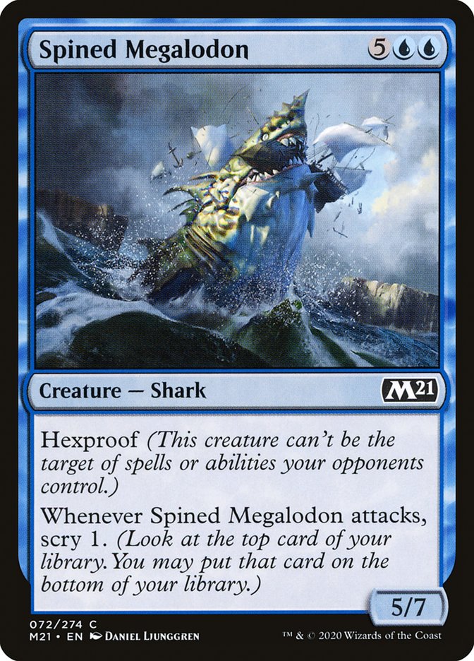 Spined Megalodon [Core Set 2021] | GrognardGamesBatavia