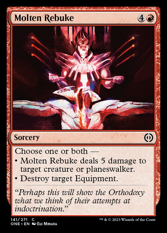 Molten Rebuke [Phyrexia: All Will Be One] | GrognardGamesBatavia