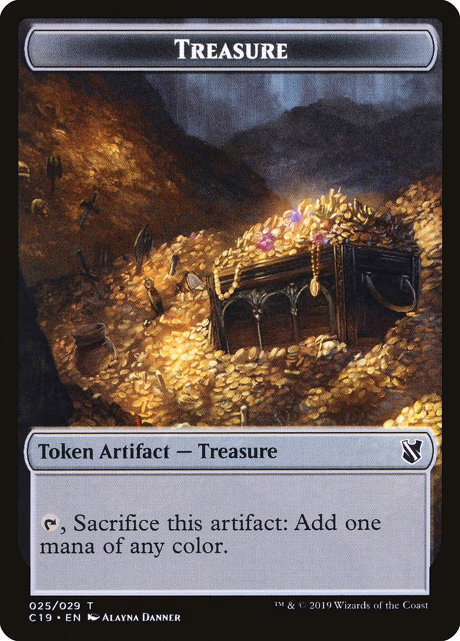 Treasure Token [Commander 2019 Tokens] | GrognardGamesBatavia