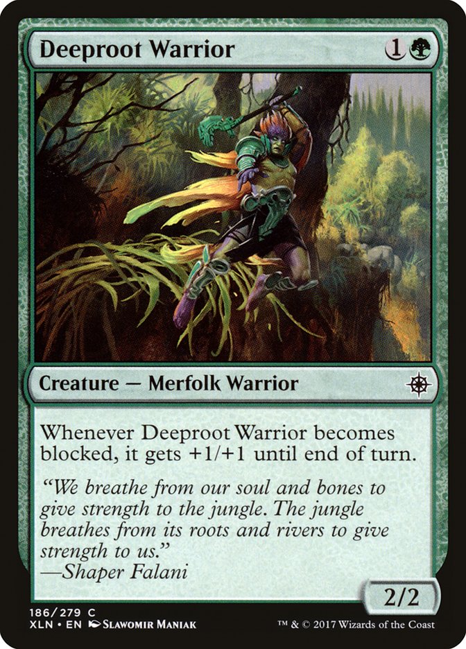 Deeproot Warrior [Ixalan] | GrognardGamesBatavia