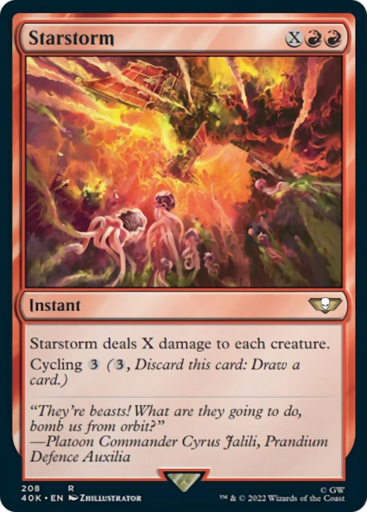 Starstorm (Surge Foil) [Universes Beyond: Warhammer 40,000] | GrognardGamesBatavia