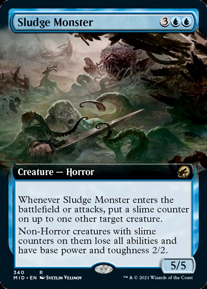 Sludge Monster (Extended Art) [Innistrad: Midnight Hunt] | GrognardGamesBatavia