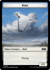 Bird // Food (0011) Double-Sided Token [Wilds of Eldraine Tokens] | GrognardGamesBatavia