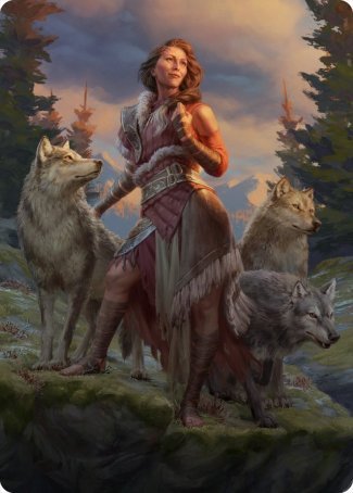 Arlinn, the Pack's Hope 1 Art Card [Innistrad: Midnight Hunt Art Series] | GrognardGamesBatavia