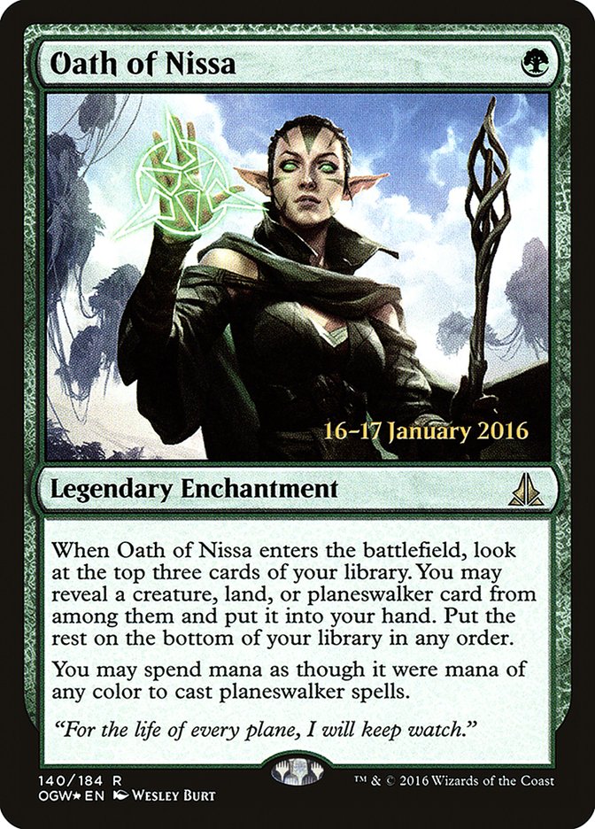 Oath of Nissa [Oath of the Gatewatch Prerelease Promos] | GrognardGamesBatavia