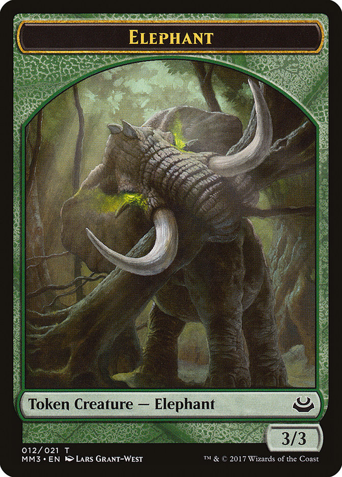 Elephant Token [Modern Masters 2017 Tokens] | GrognardGamesBatavia