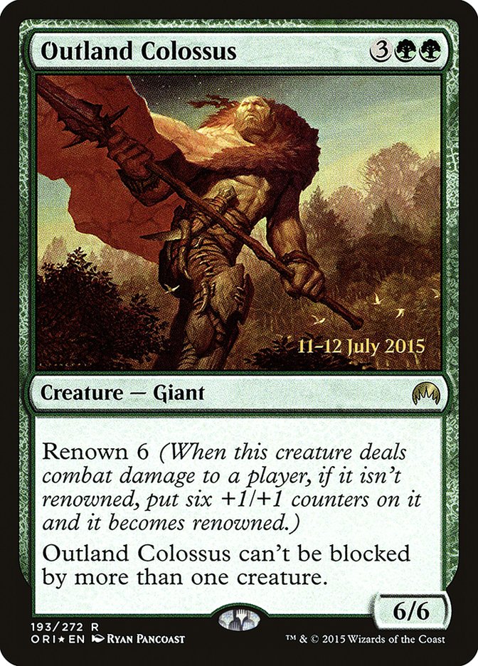 Outland Colossus [Magic Origins Prerelease Promos] | GrognardGamesBatavia