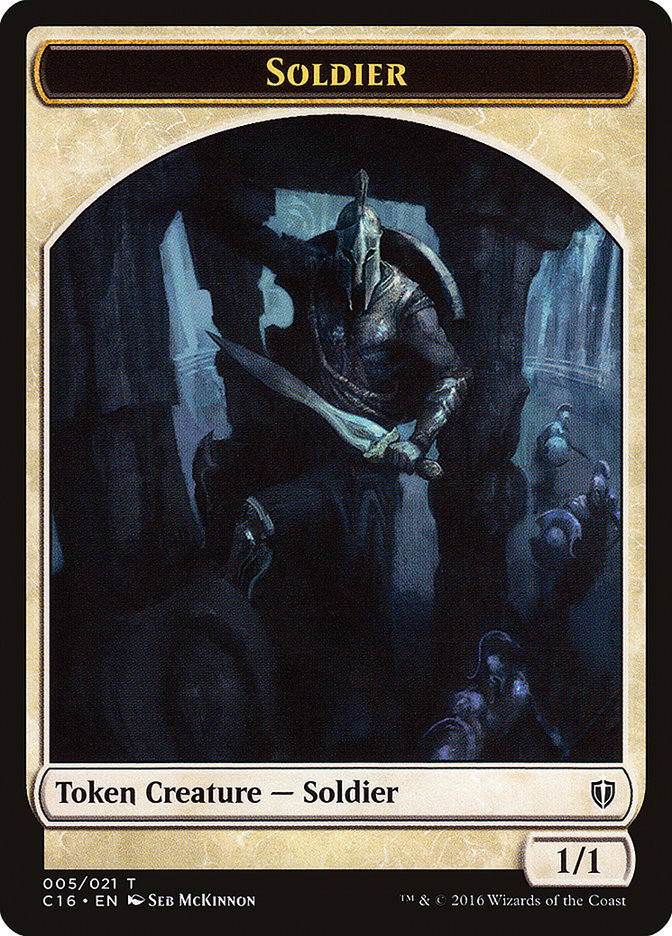 Soldier // Squid Double-Sided Token [Commander 2016 Tokens] | GrognardGamesBatavia