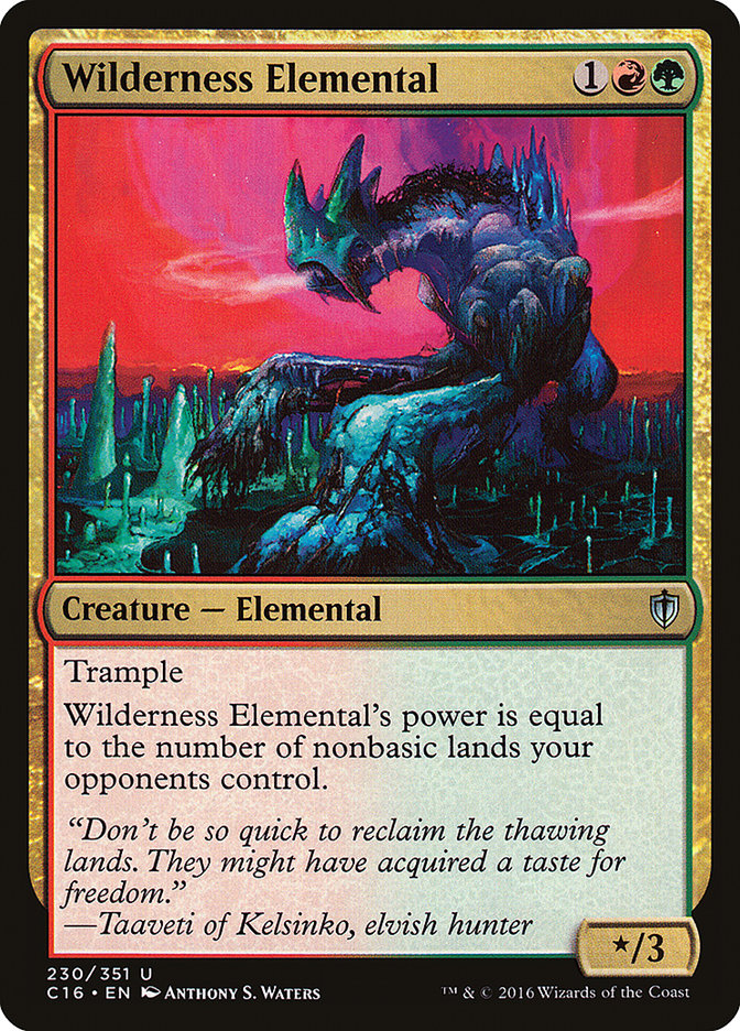 Wilderness Elemental [Commander 2016] | GrognardGamesBatavia