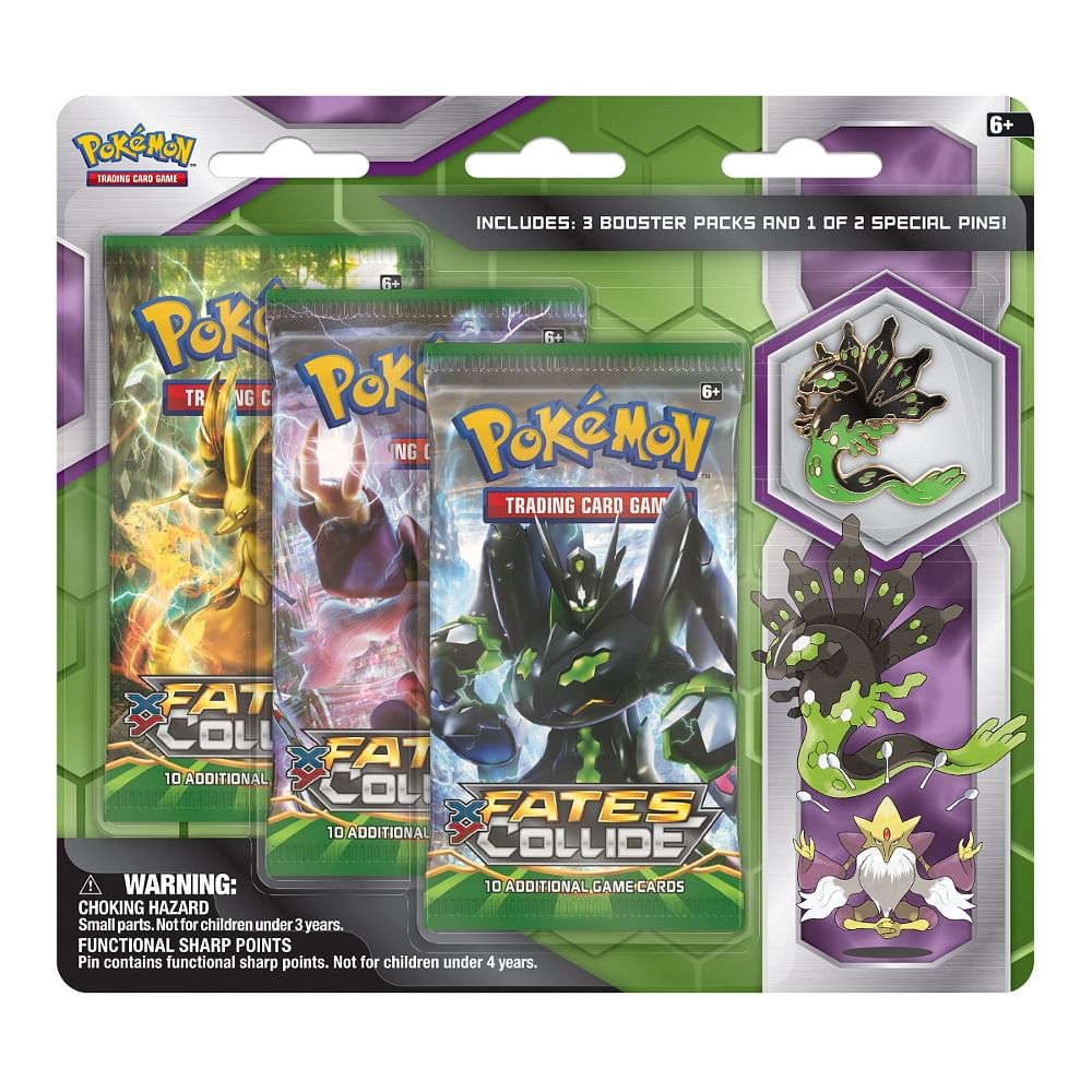 XY: Fates Collide - 3-Pack Pin Blister (Zygarde) | GrognardGamesBatavia