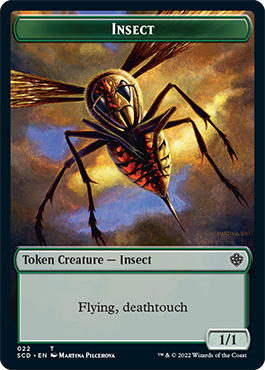 Insect // Soldier Double-Sided Token [Starter Commander Decks] | GrognardGamesBatavia