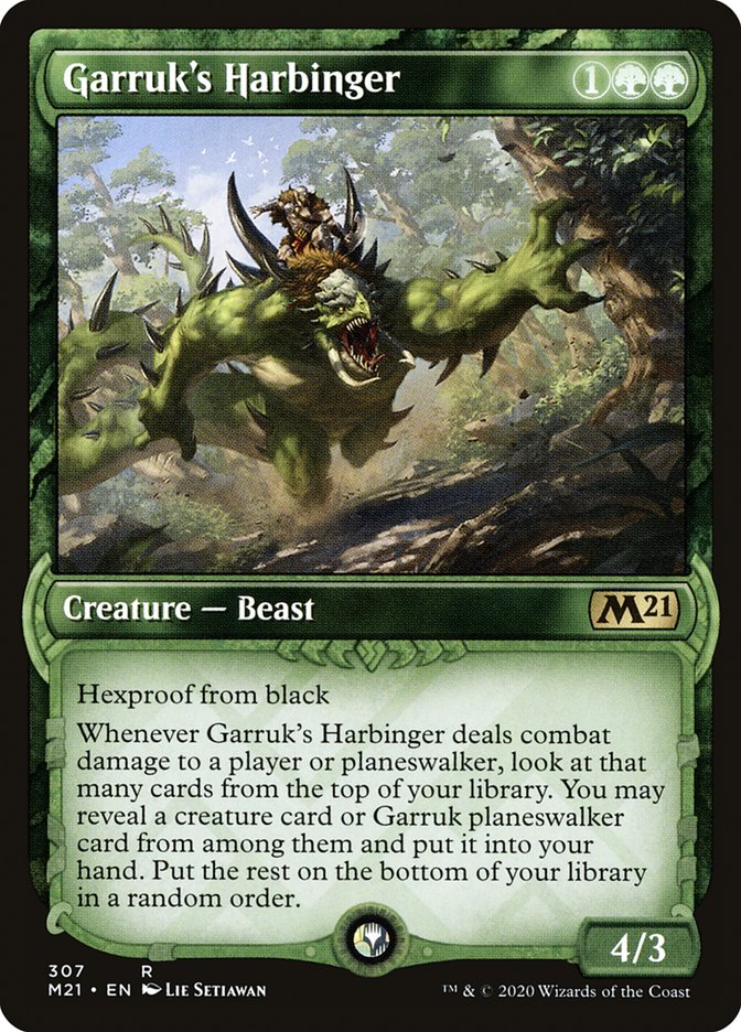 Garruk's Harbinger (Showcase) [Core Set 2021] | GrognardGamesBatavia