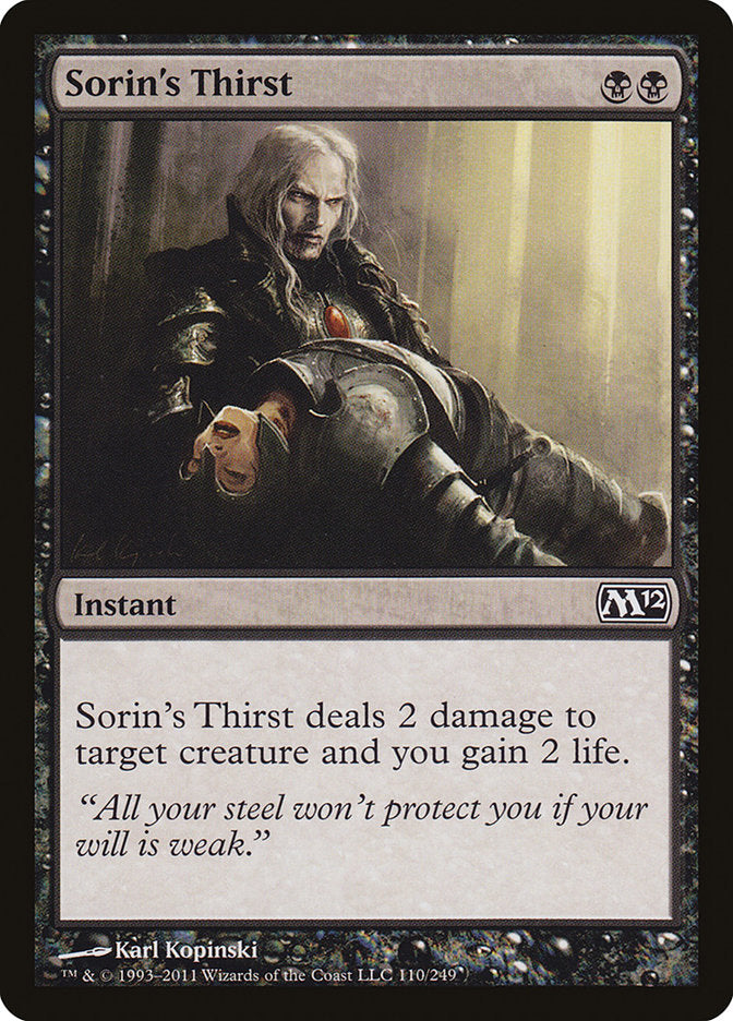 Sorin's Thirst [Magic 2012] | GrognardGamesBatavia