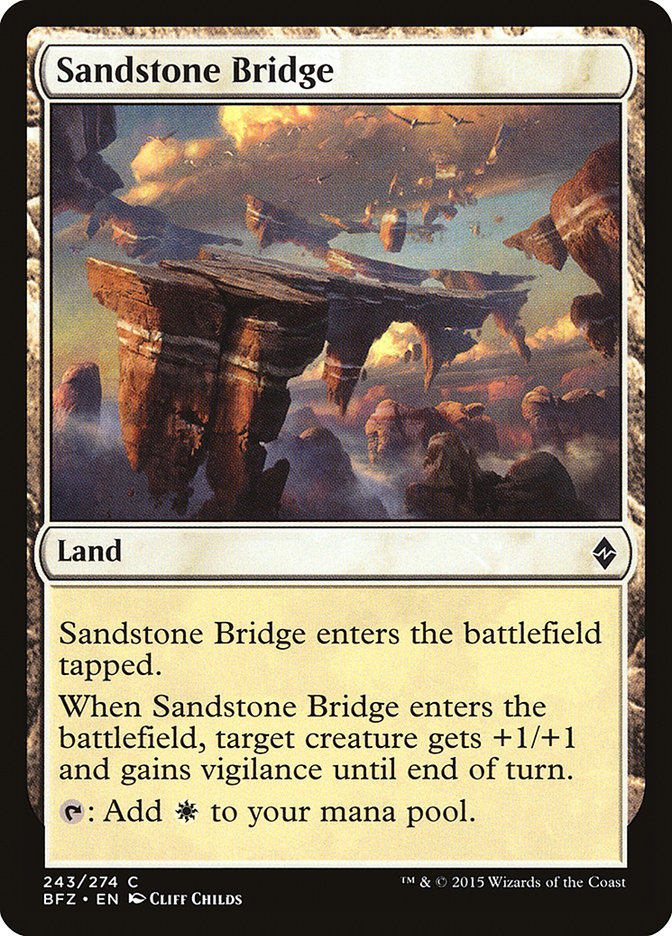 Sandstone Bridge [Battle for Zendikar] | GrognardGamesBatavia