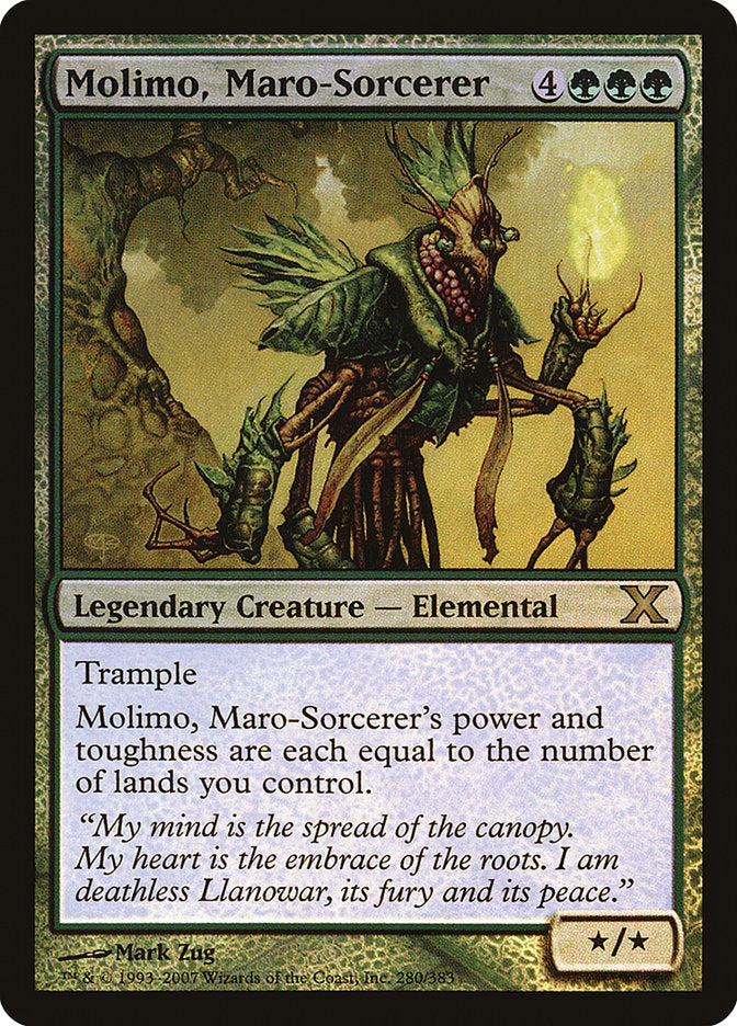 Molimo, Maro-Sorcerer (Premium Foil) [Tenth Edition] | GrognardGamesBatavia