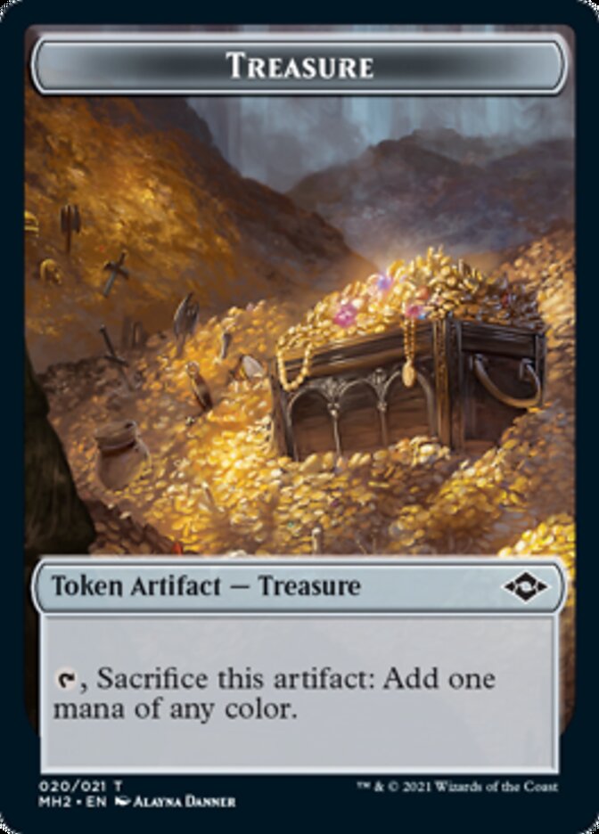 Treasure Token (20) [Modern Horizons 2 Tokens] | GrognardGamesBatavia