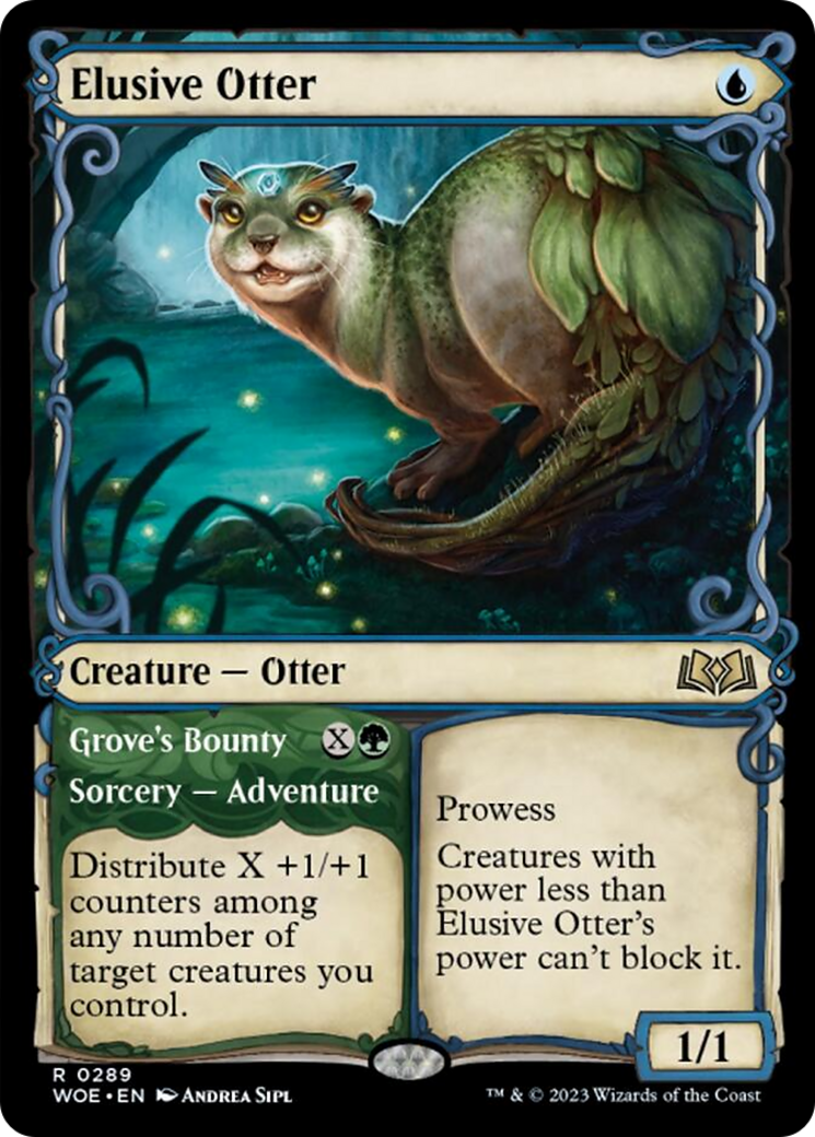 Elusive Otter // Grove's Bounty (Showcase) [Wilds of Eldraine] | GrognardGamesBatavia