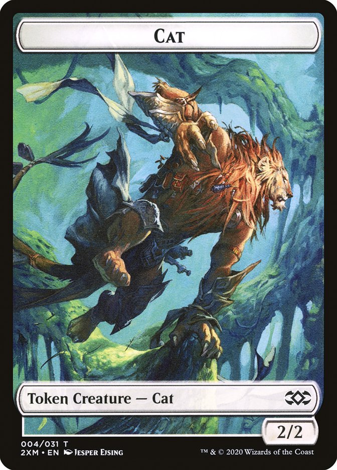 Cat Token [Double Masters Tokens] | GrognardGamesBatavia