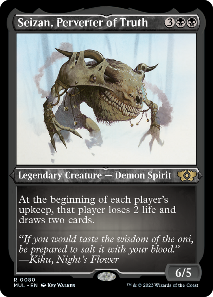 Seizan, Perverter of Truth (Foil Etched) [Multiverse Legends] | GrognardGamesBatavia