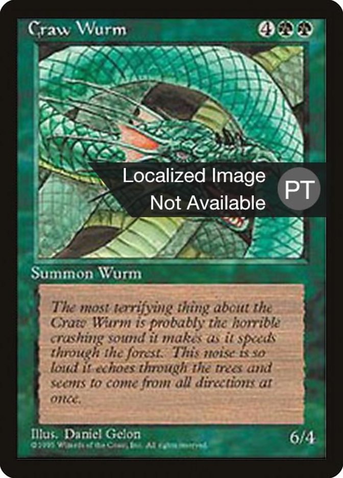 Craw Wurm [Fourth Edition (Foreign Black Border)] | GrognardGamesBatavia