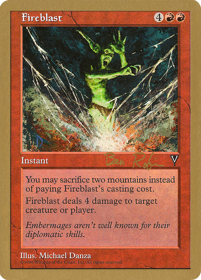 Fireblast (Ben Rubin) [World Championship Decks 1998] | GrognardGamesBatavia