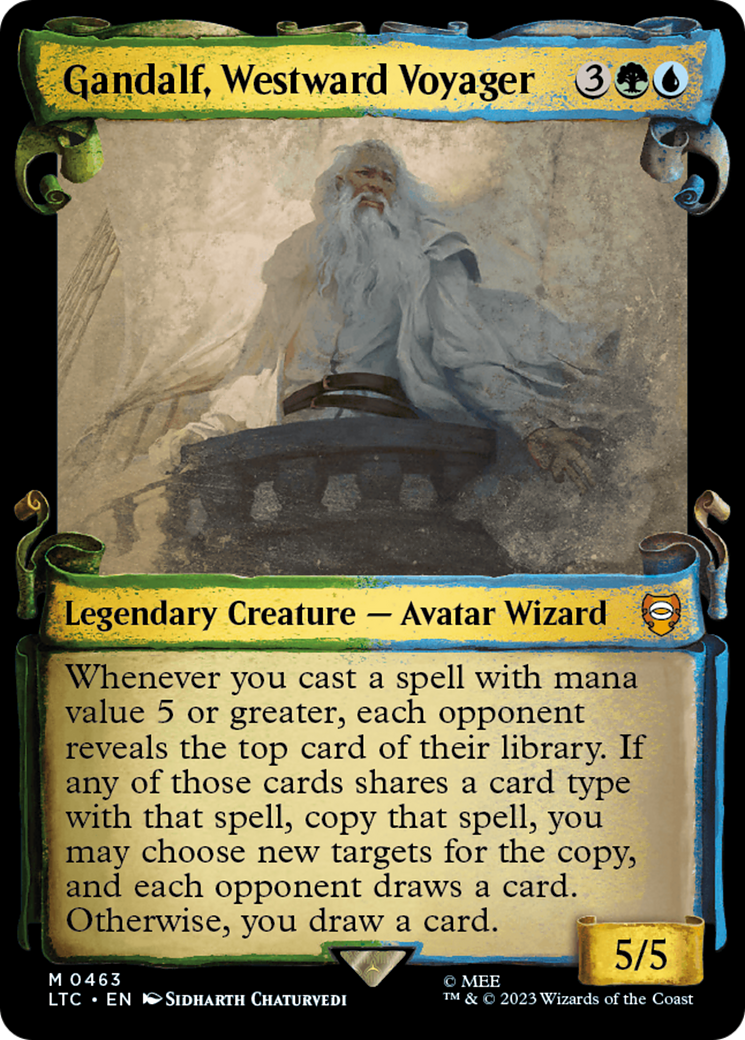 Gandalf, Westward Voyager [The Lord of the Rings: Tales of Middle-Earth Commander Showcase Scrolls] | GrognardGamesBatavia