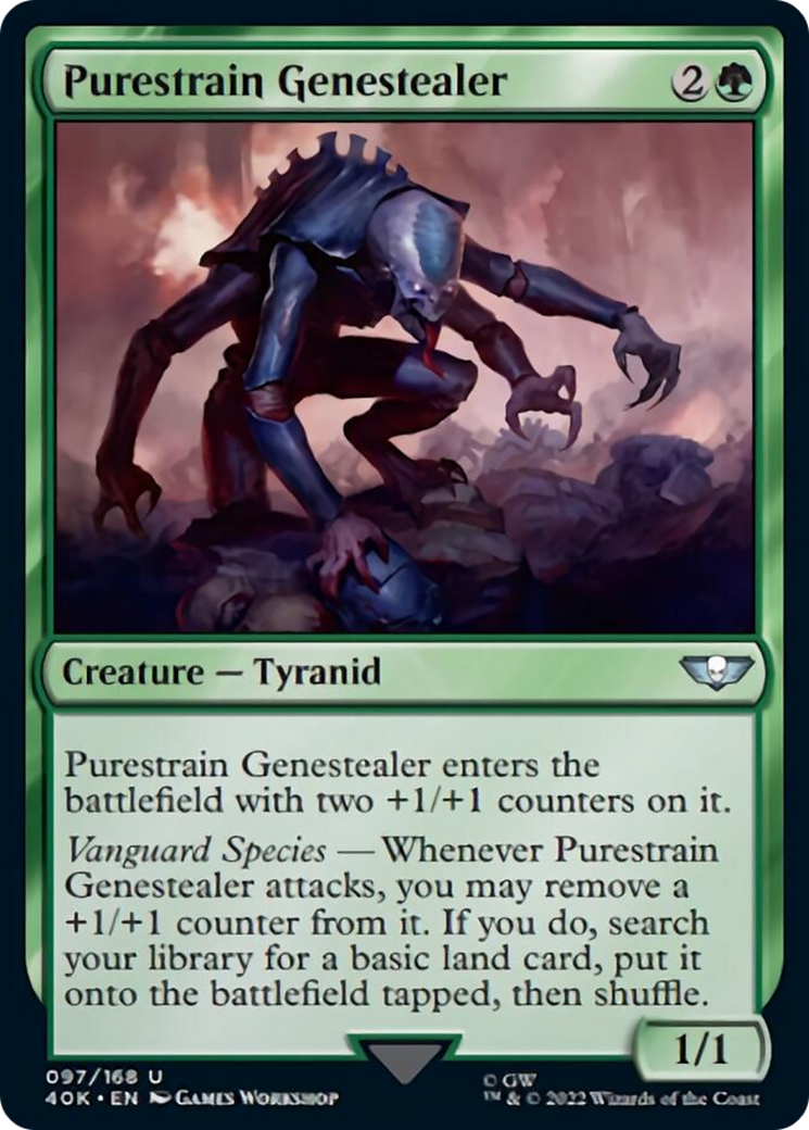 Purestrain Genestealer (Surge Foil) [Universes Beyond: Warhammer 40,000] | GrognardGamesBatavia