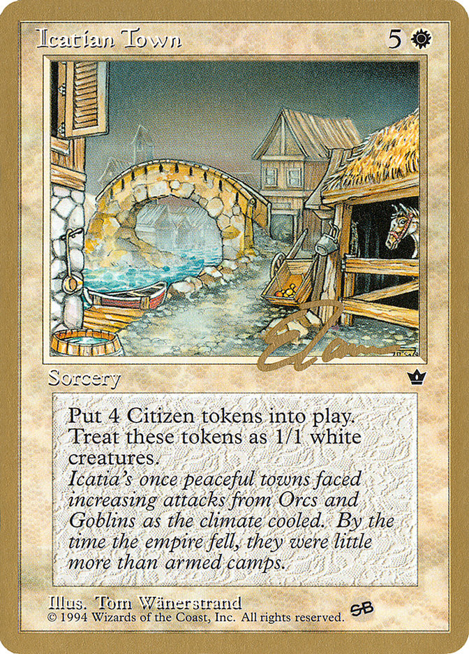 Icatian Town (Eric Tam) (SB) [Pro Tour Collector Set] | GrognardGamesBatavia