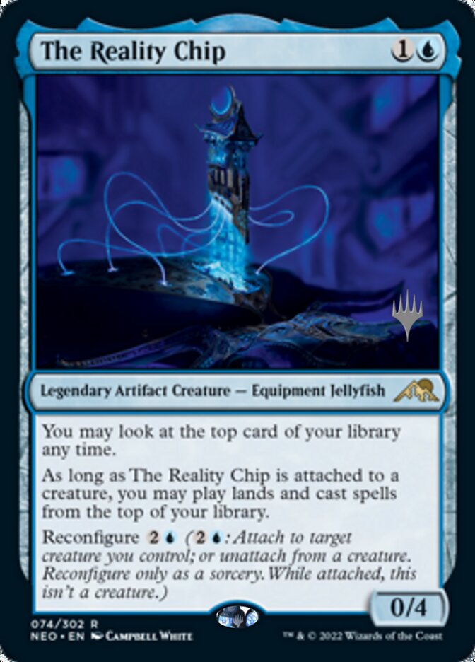 The Reality Chip (Promo Pack) [Kamigawa: Neon Dynasty Promos] | GrognardGamesBatavia