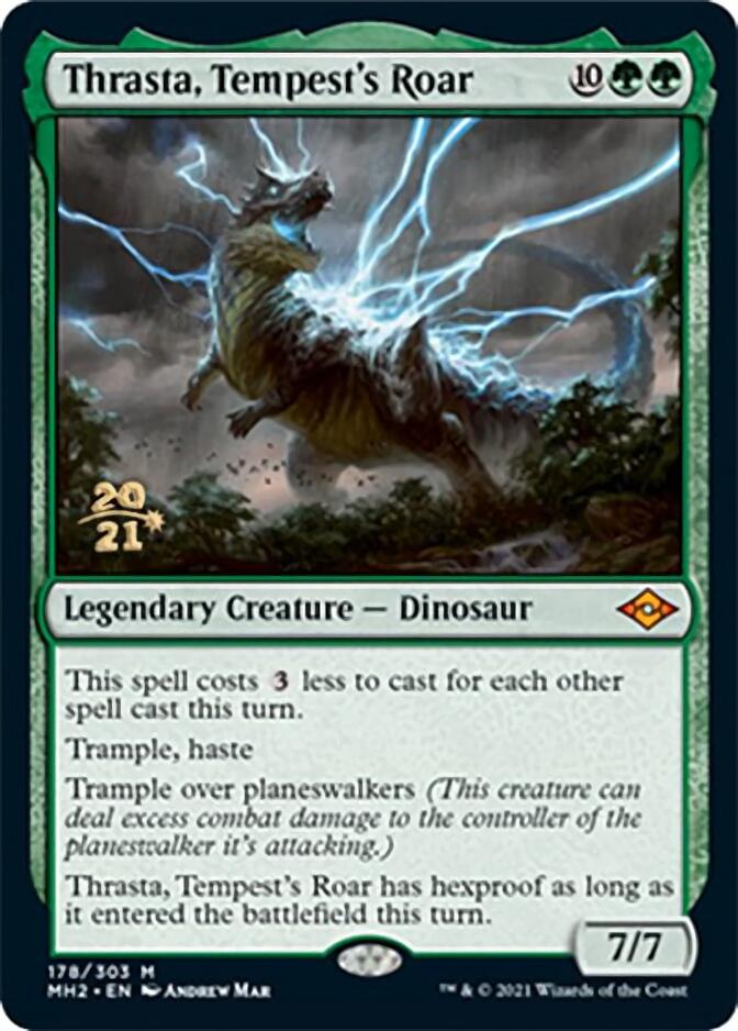 Thrasta, Tempest's Roar [Modern Horizons 2 Prerelease Promos] | GrognardGamesBatavia