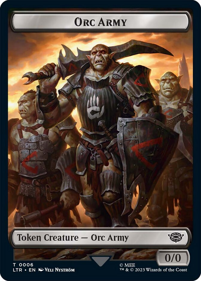 Orc Army Token (06) [The Lord of the Rings: Tales of Middle-Earth Tokens] | GrognardGamesBatavia