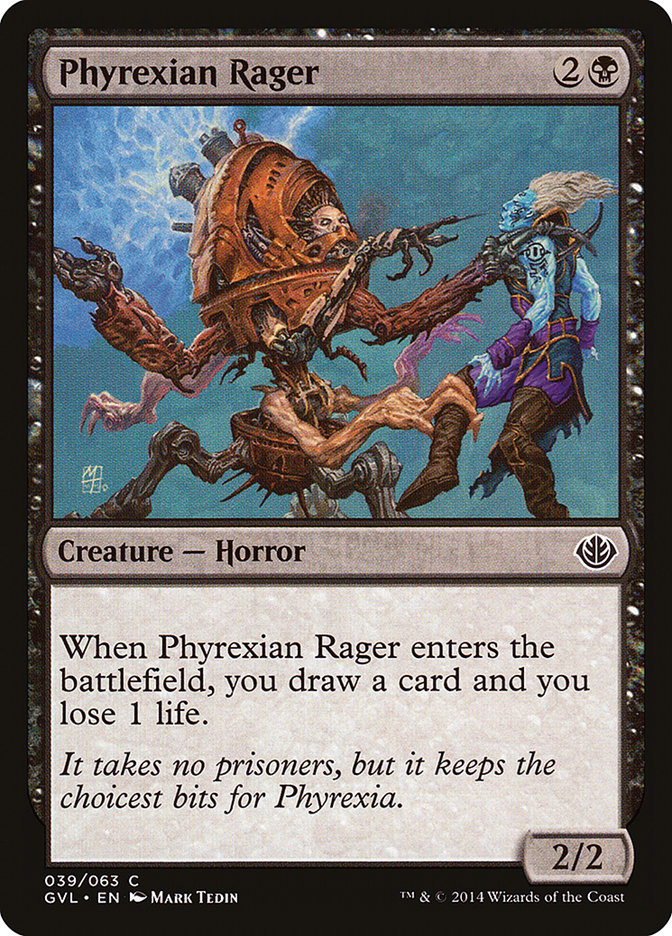 Phyrexian Rager (Garruk vs. Liliana) [Duel Decks Anthology] | GrognardGamesBatavia