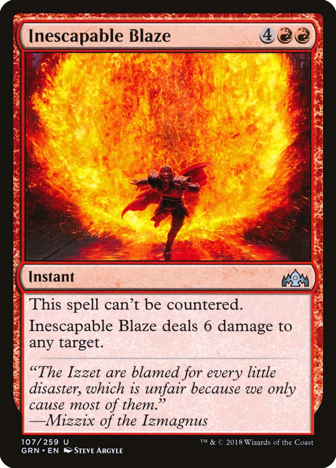 Inescapable Blaze [Guilds of Ravnica] | GrognardGamesBatavia